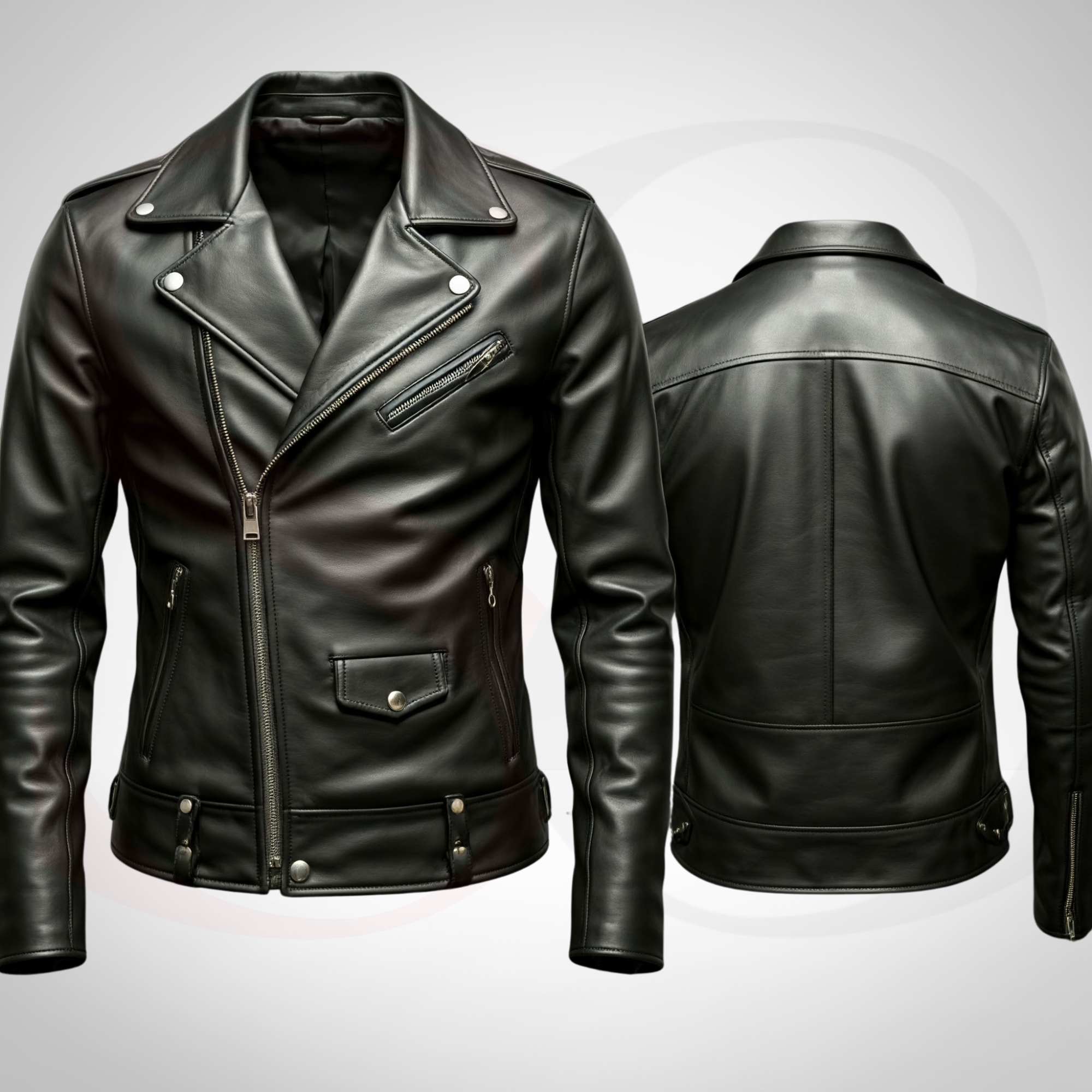 Stay Warm in Style with Deep Black Leather Bomber Jacket Coat – Winter Essential