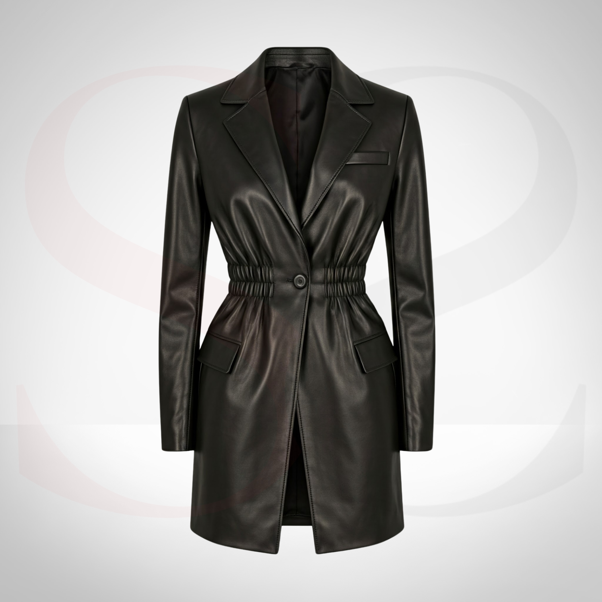Layer Up in Style with the Timeless Elegance Ladies Leather Long Coat