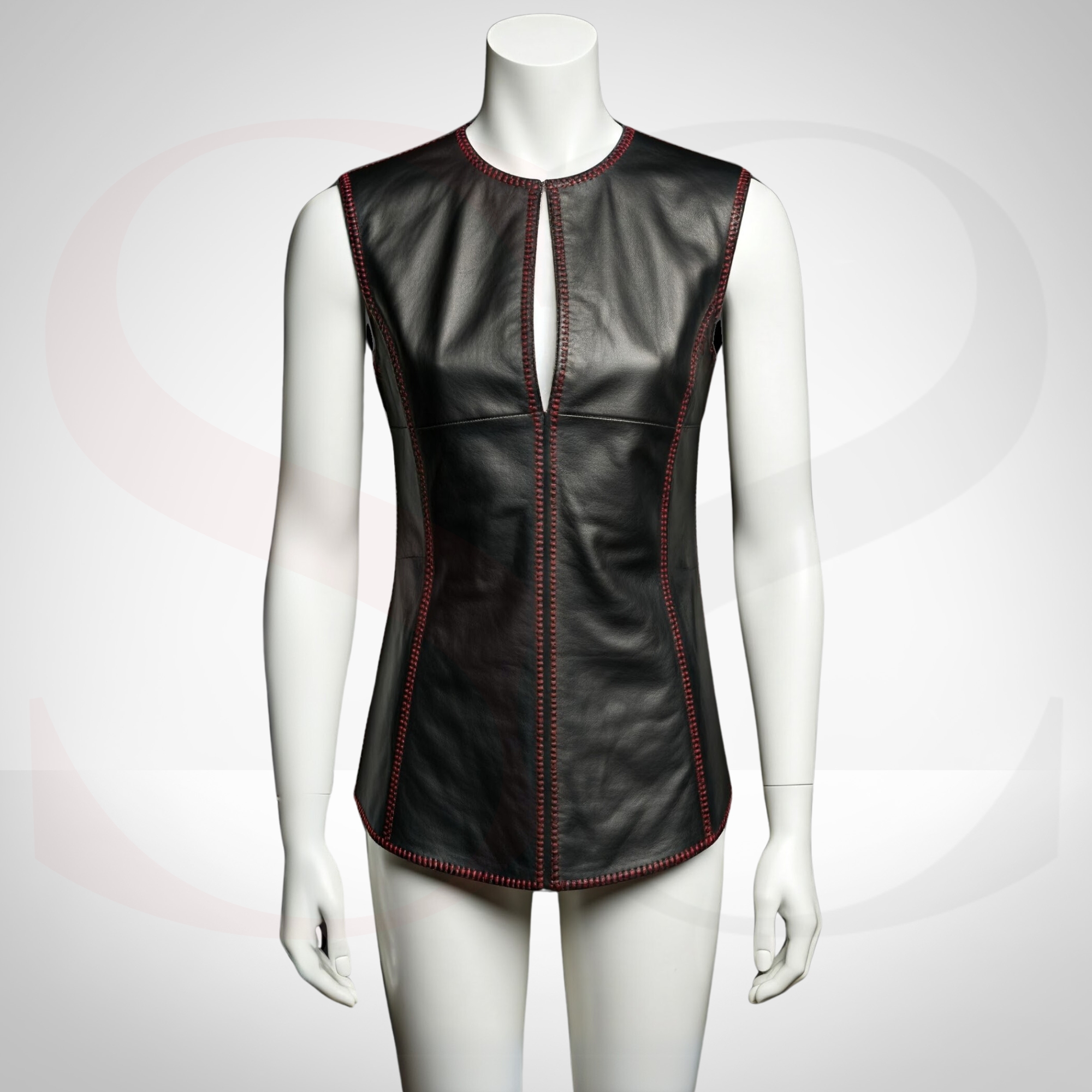 Get the Perfect Look with the Signature Outerwear Tank Blouse with Red Stitch
