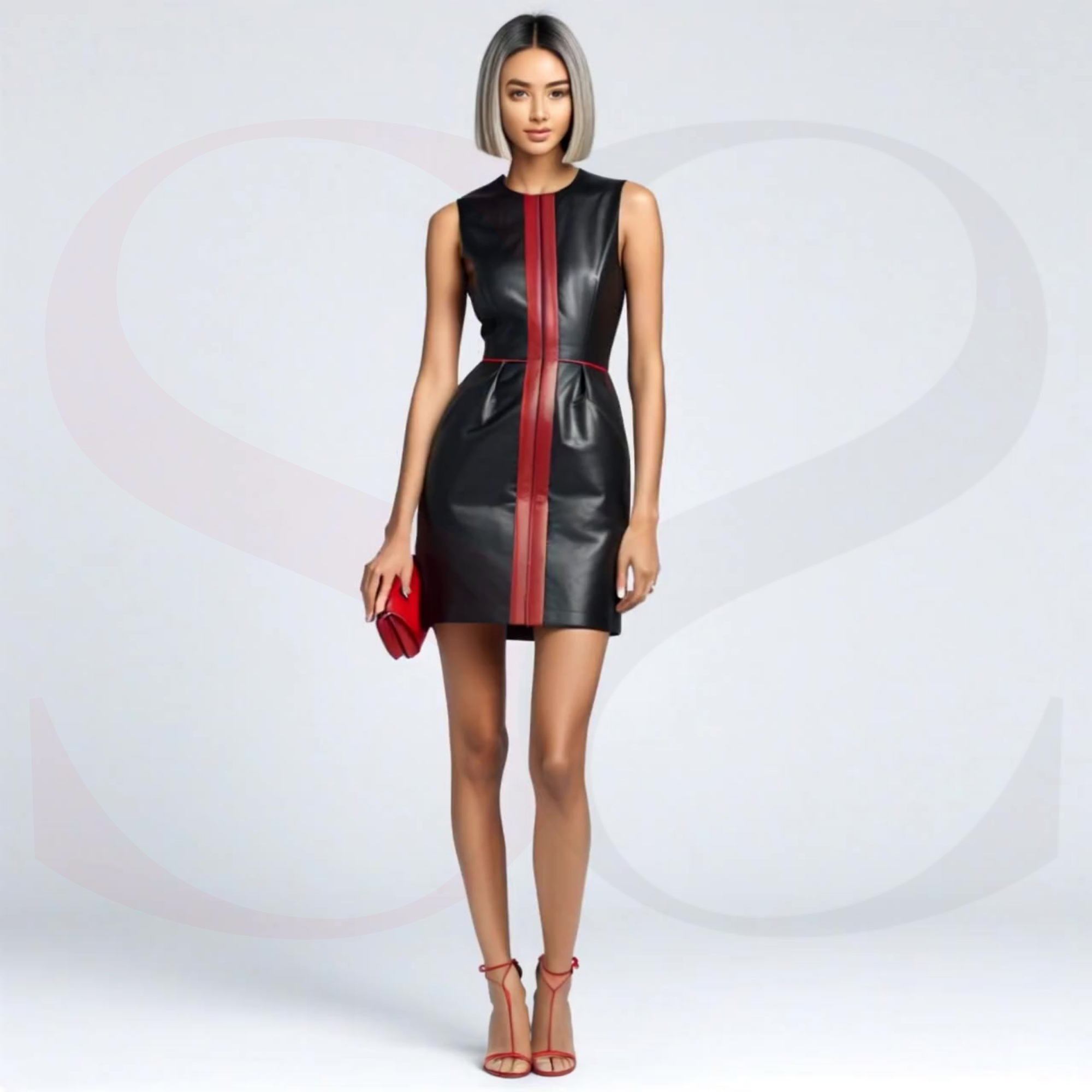 Get Noticed Instantly in the Black And Red Leather Dress