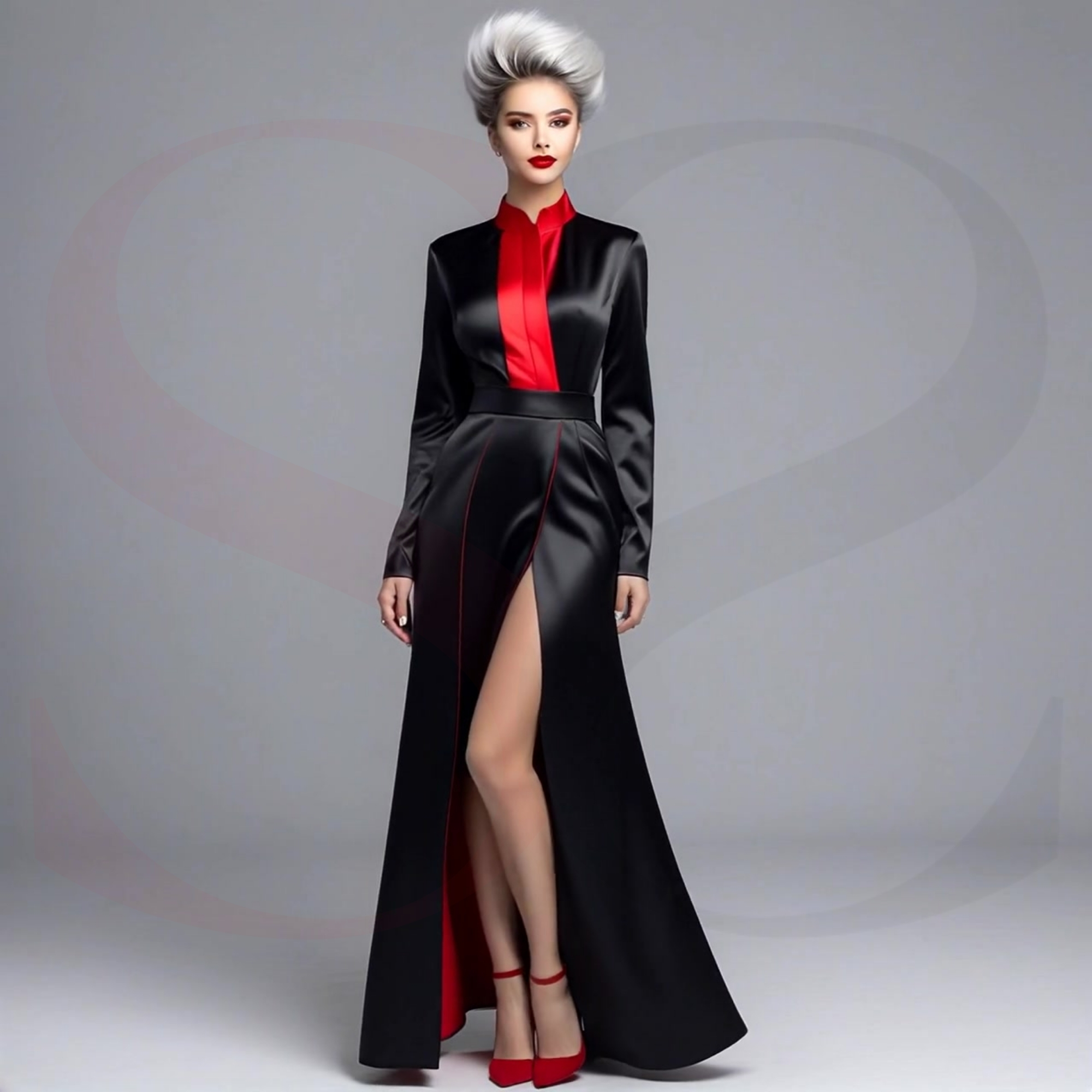 Experience True Elegance with the Luxurious Elegant Column Evening Gown