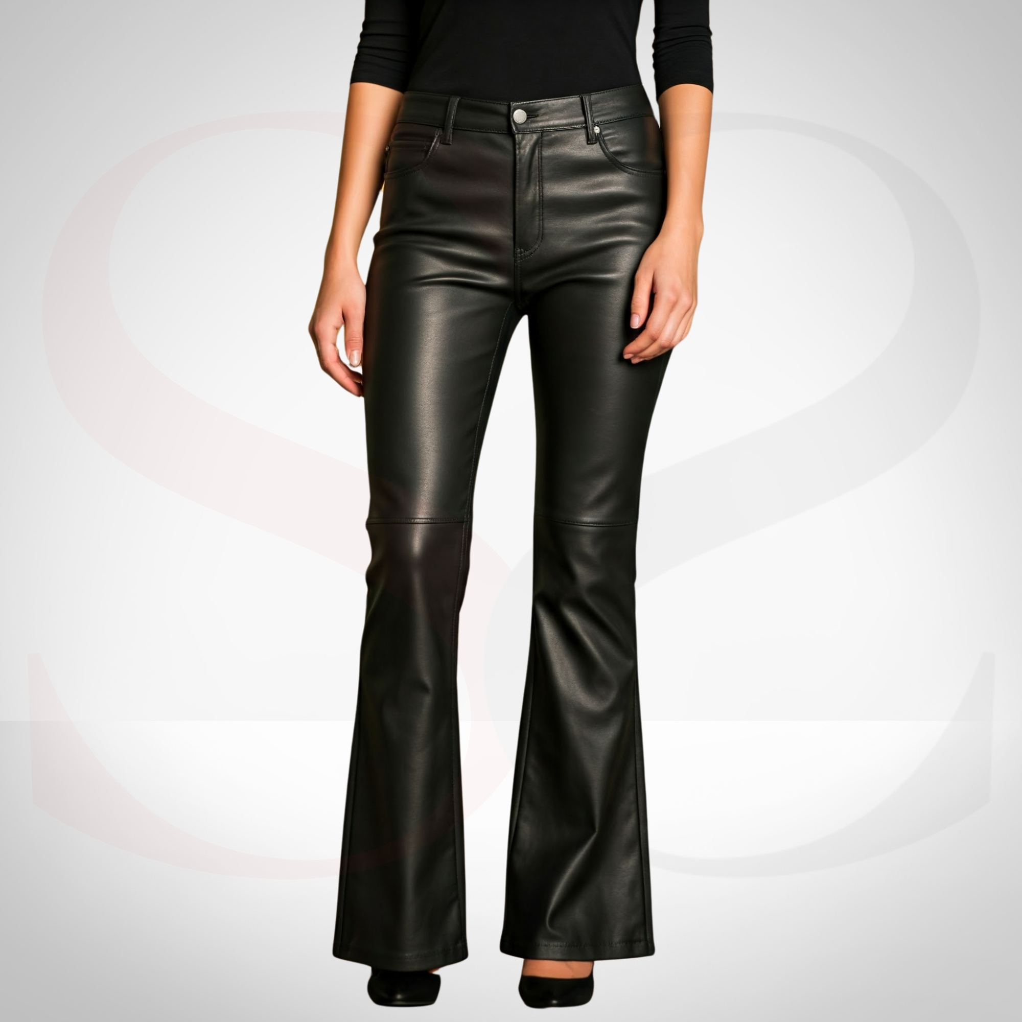 Define Your Fashion Game with Chic High-Fashion Design Leather Bootcut
