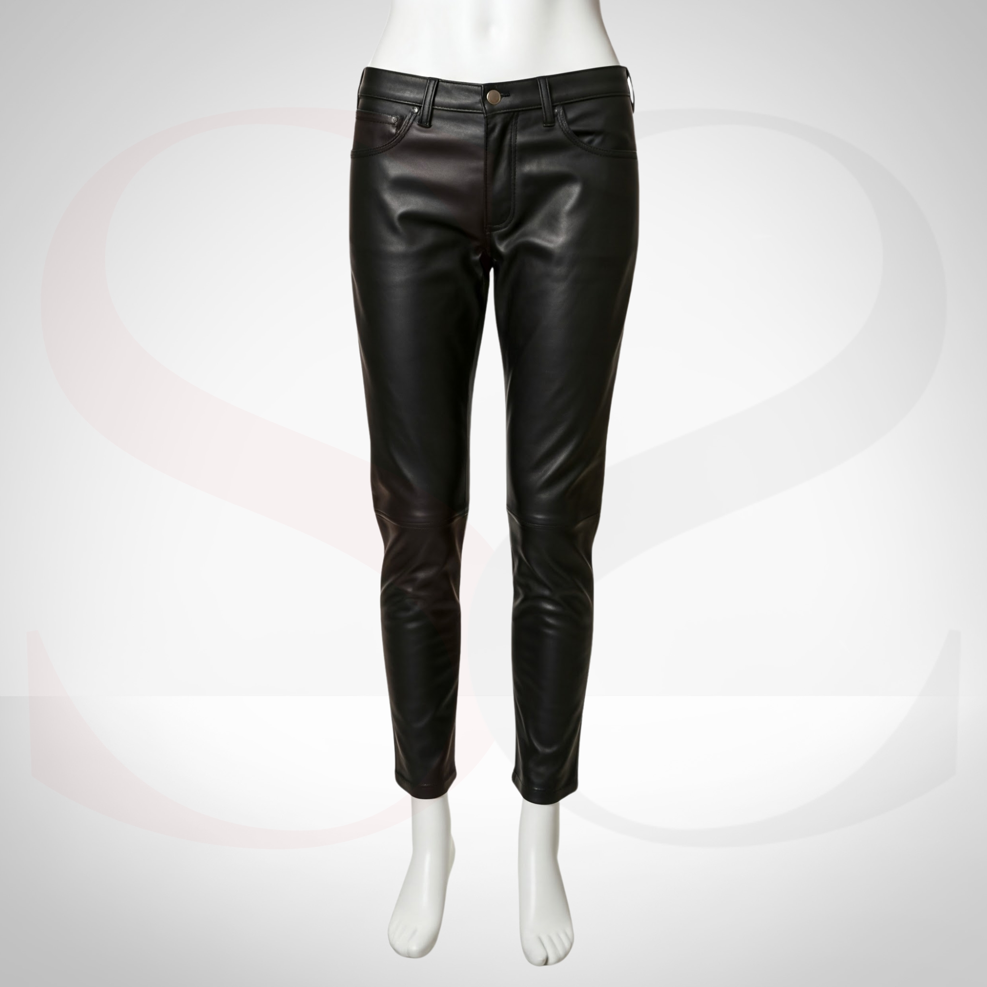 Achieve Effortless Elegance with the Slim Fit Design Leather Dress Pant