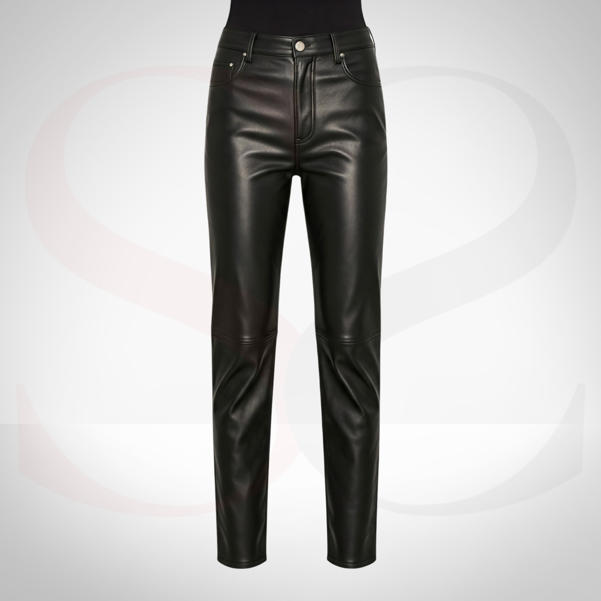 Sculpt Your Silhouette with the Sleek & Stylish Tailored Fit Leather Pant