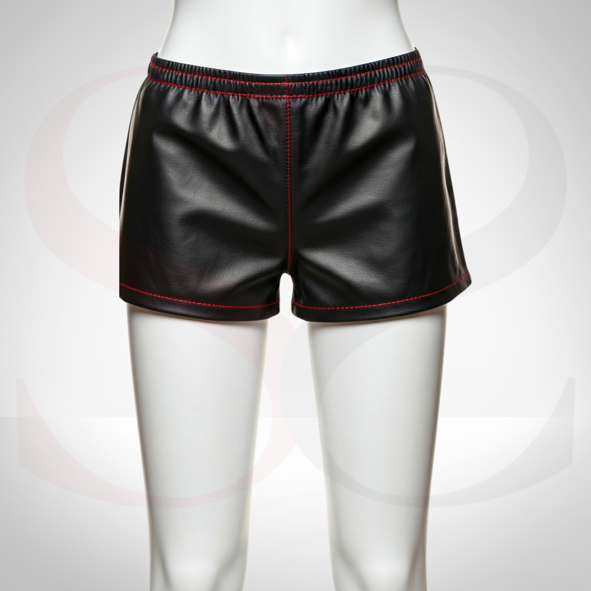 Channel Sporty Chic Vibes With These High Waisted Leather Gym Shorts