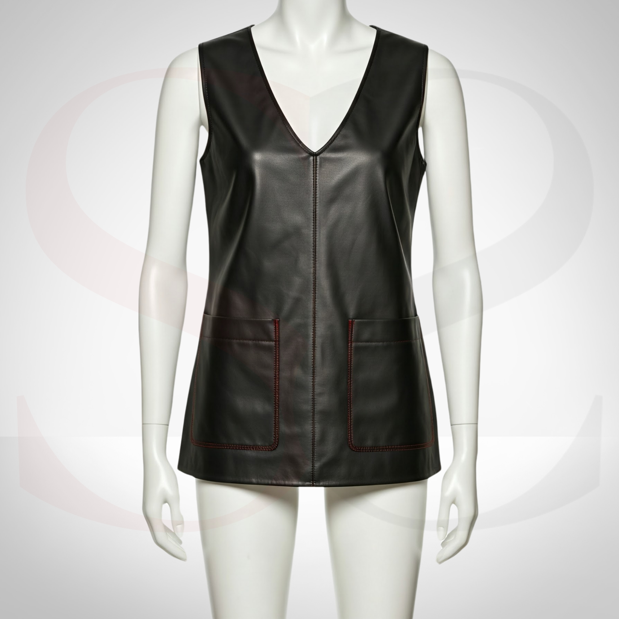 Master Day-to-Night Dressing With This Iconic Black Leather Sleeveless Top