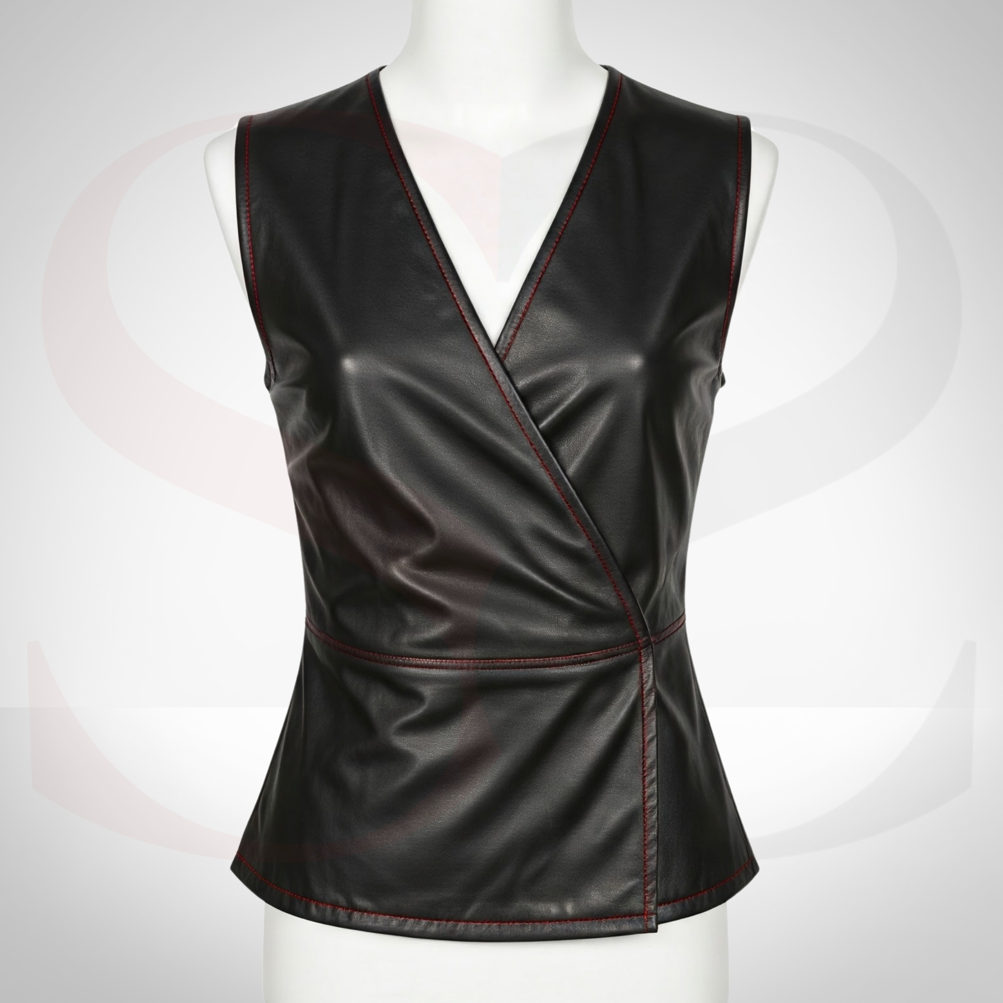 Bring Chic Confidence to Every Outfit With This Iconic Style Leather Wrap Top