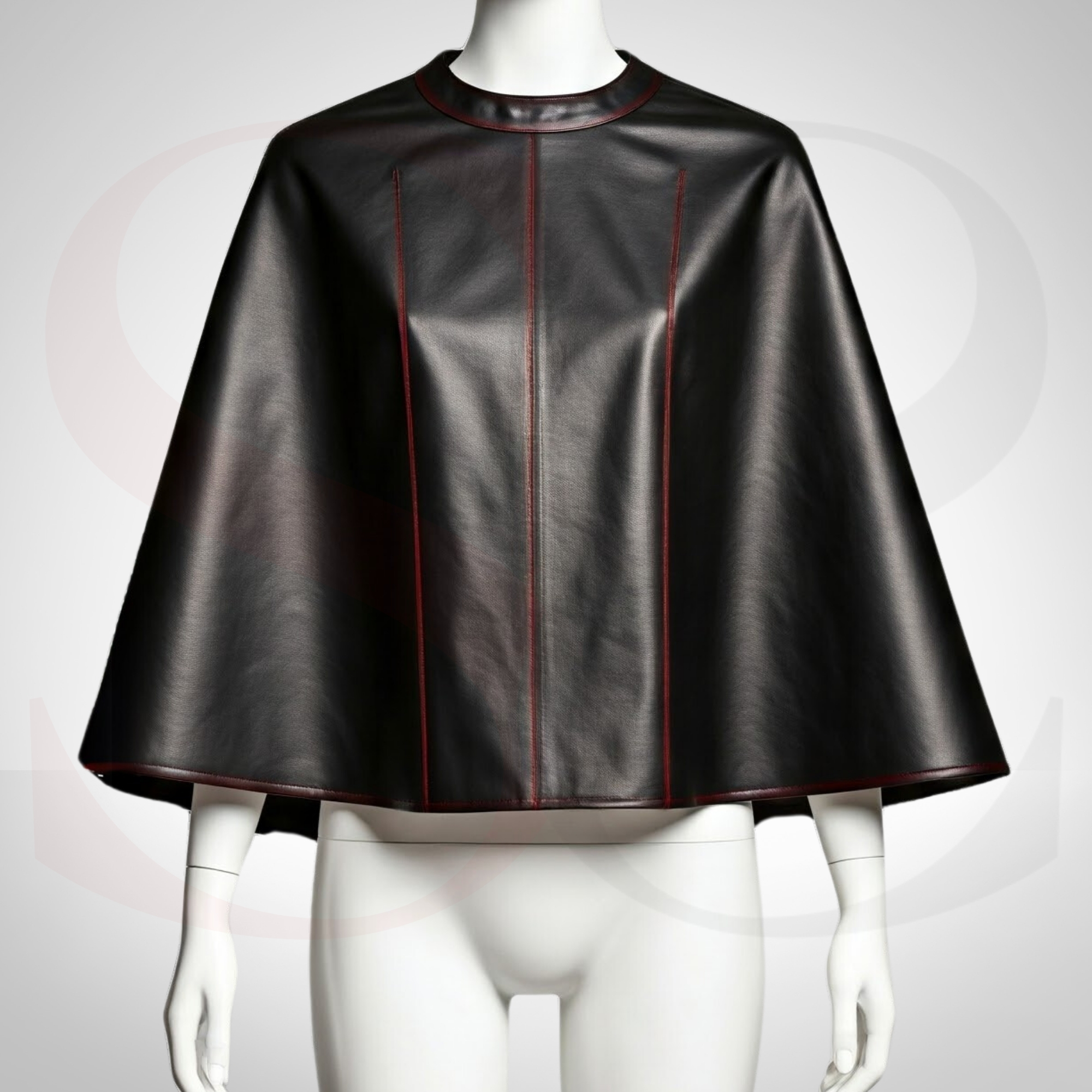 Celebrate Your Boldness and Beauty With This Luxury Black Leather Cape
