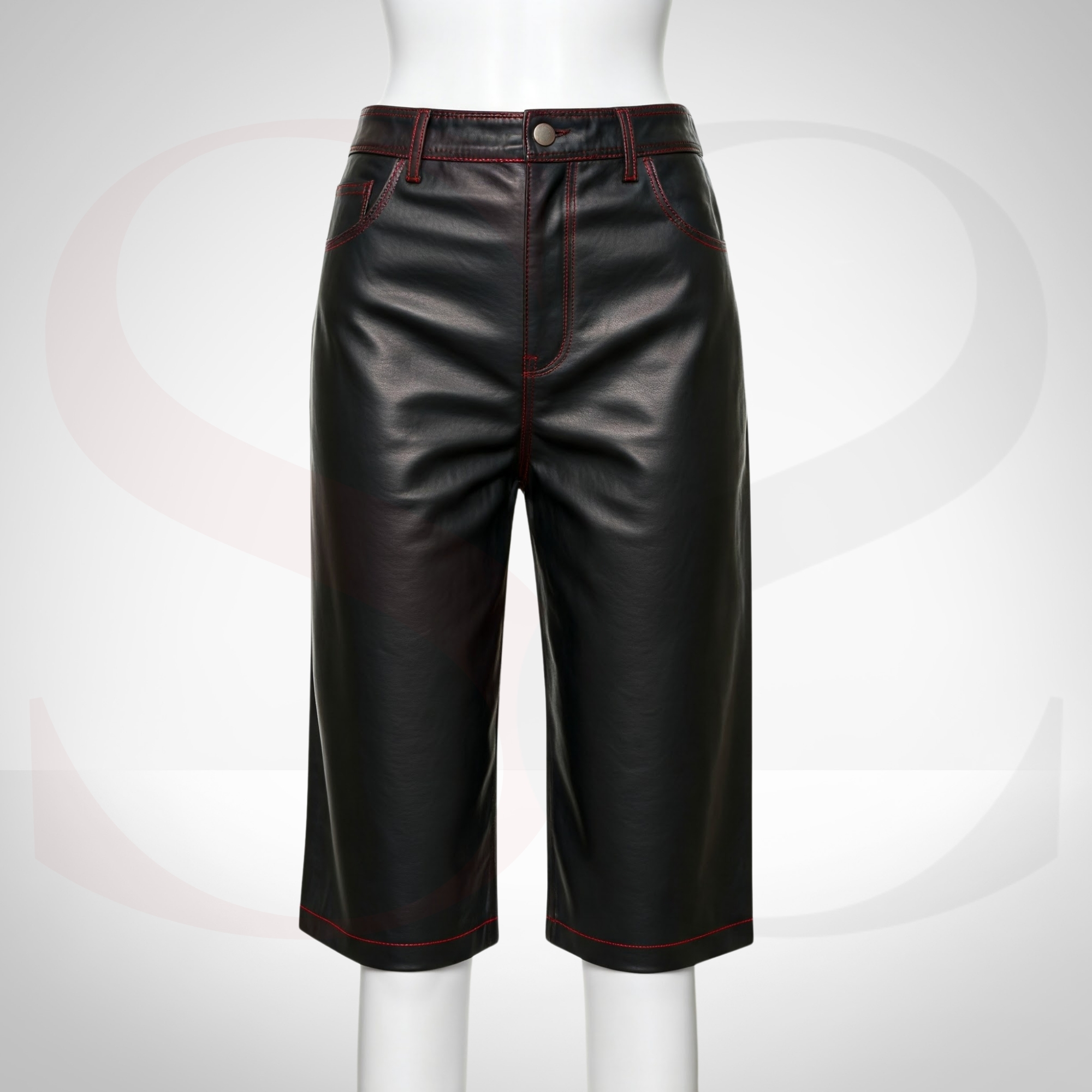 Channel Confidence Daily With These Capri Style Leather Culottes Shorts